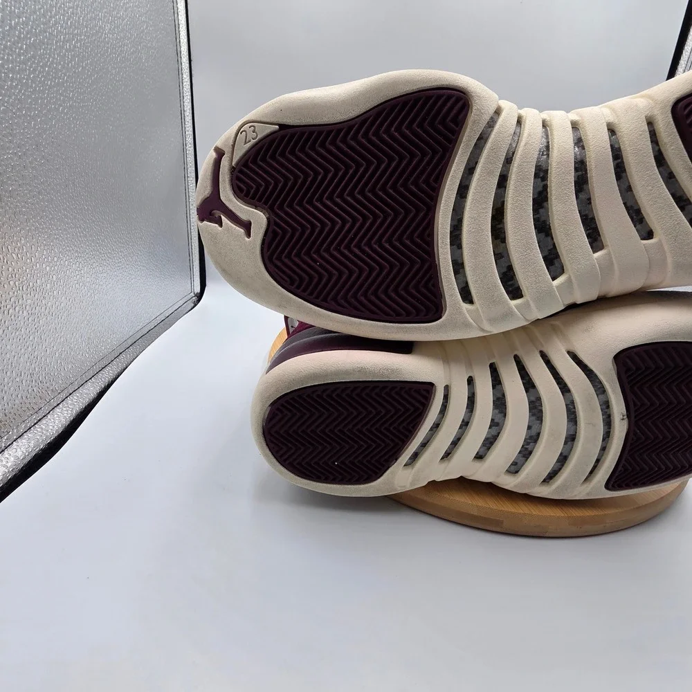 Jordan‎ 12 Retro Bordeaux Burgundy Suede Sneakers 130690-617 Mens 8